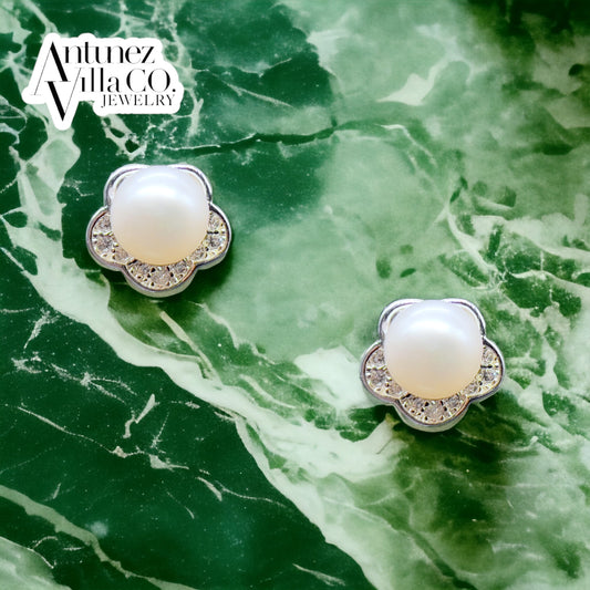 Pearl Blossom Earrings